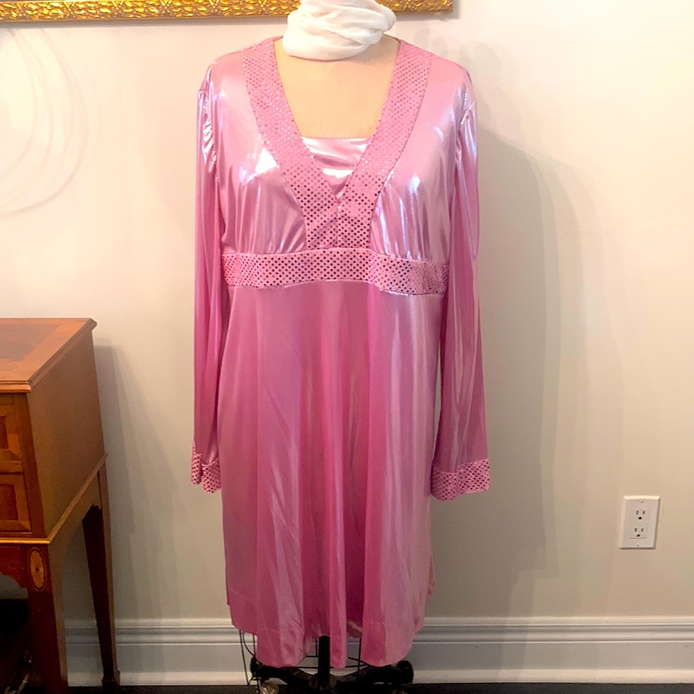 Costume professionally made pink shiny “Hairspray” plus size costume